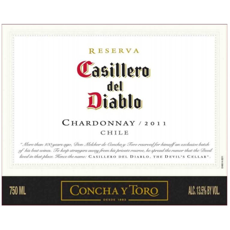 Casillero del Diablo Chardonnay 2011 Front Label