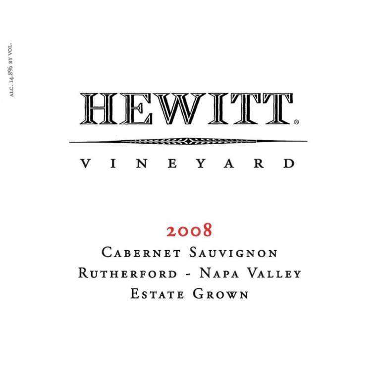 Hewitt Vineyard Cabernet Sauvignon 2008