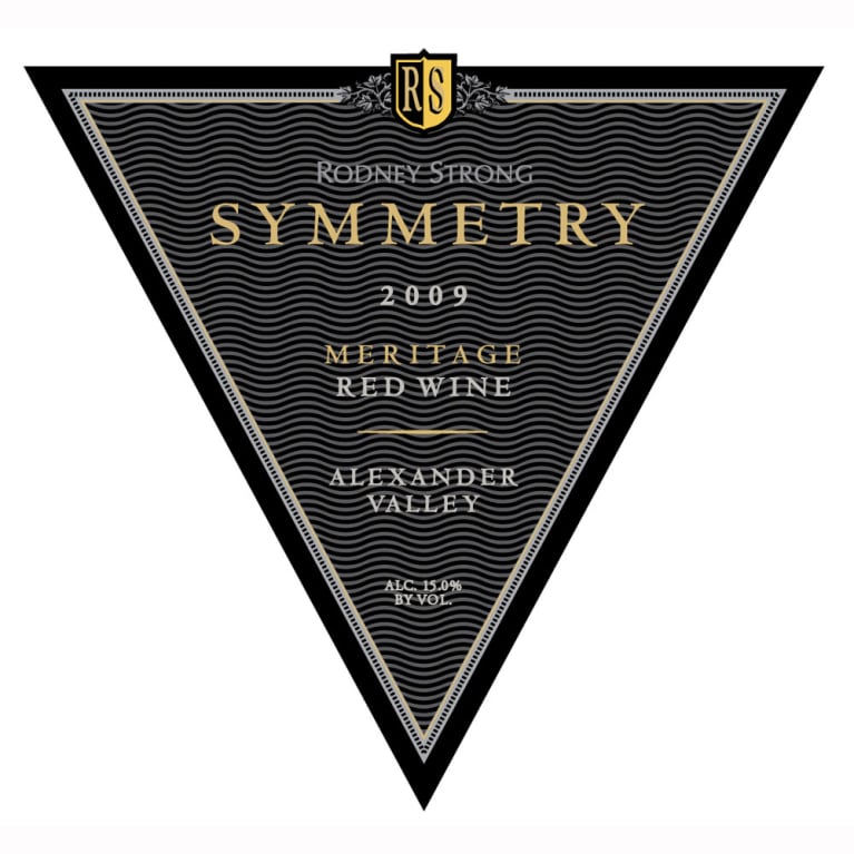 Rodney Strong Symmetry Meritage 2009 Front Label