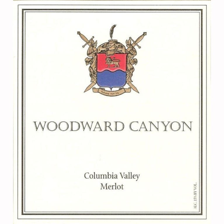 Flat front label of wine