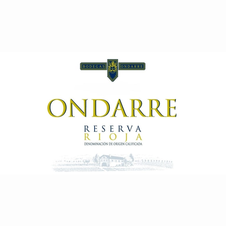 Flat front label of wine