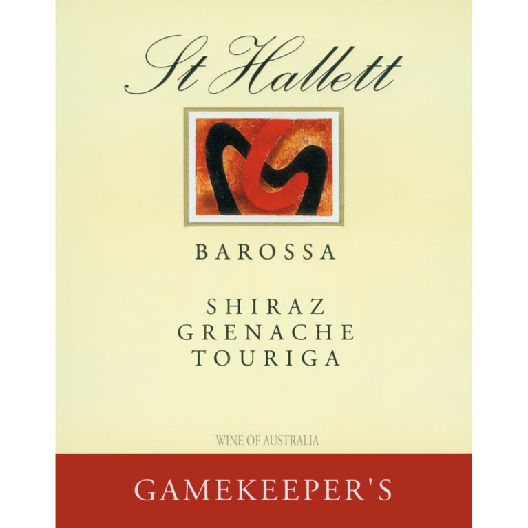 Flat front label of wine