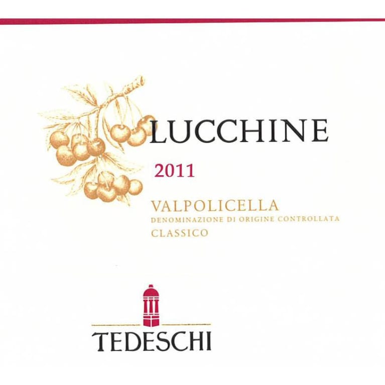 Tedeschi Valpolicella Lucchine 2011 Front Label