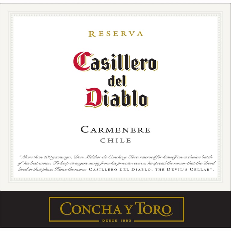 Casillero del Diablo Carmenere 2011 Front Label