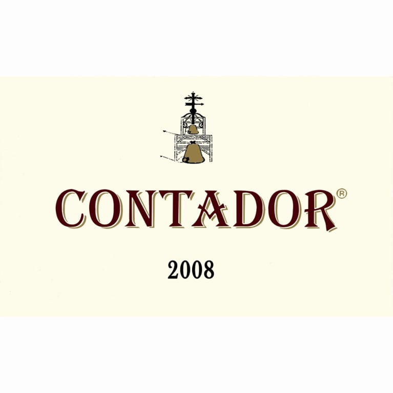 Flat front label of wine