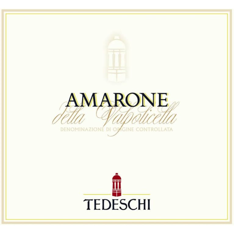Flat front label of wine