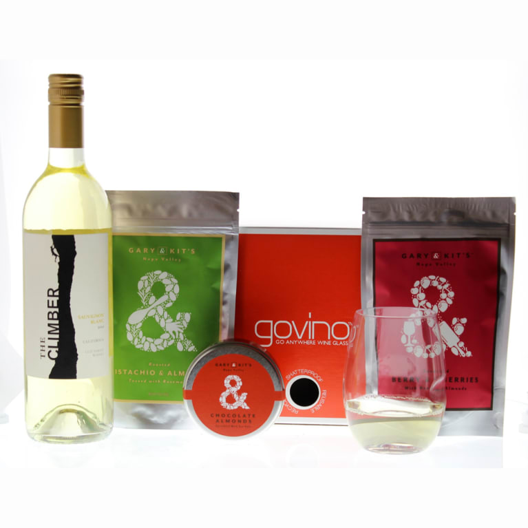 govino Glasses and CLIF Family White Wine Gift Set