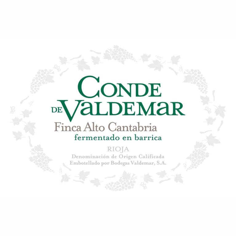 Bodegas Valdemar Conde de Valdemar Finca Alto Cantabria 2011 Front Label
