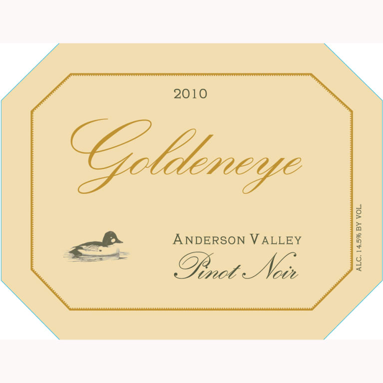 Flat front label of wine