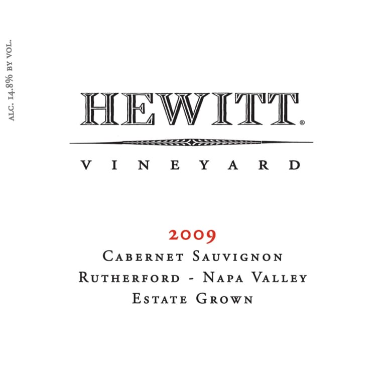 Hewitt Vineyard Cabernet Sauvignon 2009