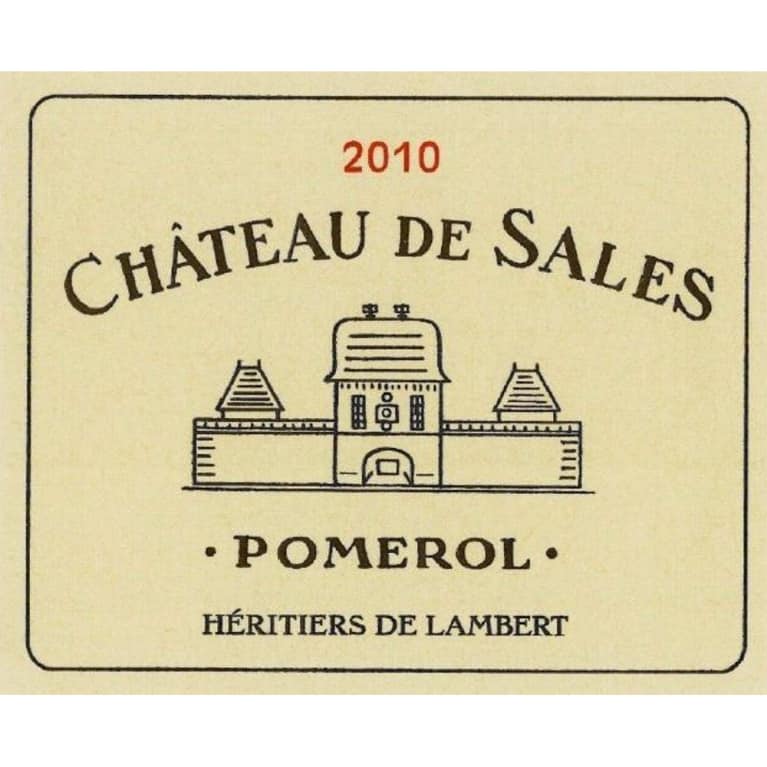 Chateau de Sales 2010 Front Label