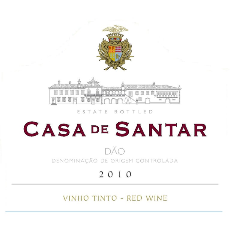 Flat front label of wine