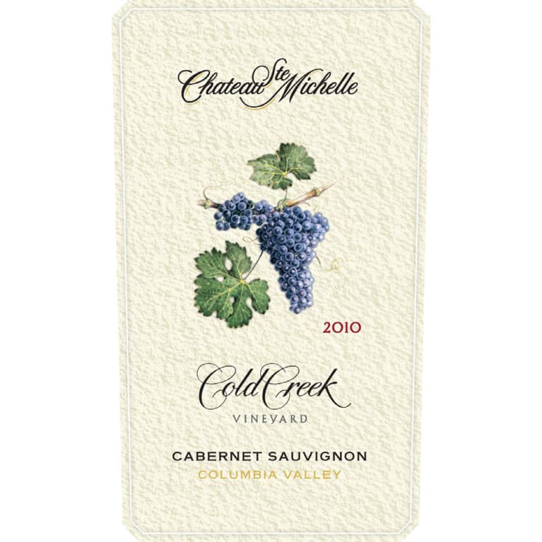 Chateau Ste. Michelle Cold Creek Vineyard Cabernet Sauvignon 2010 Front Label