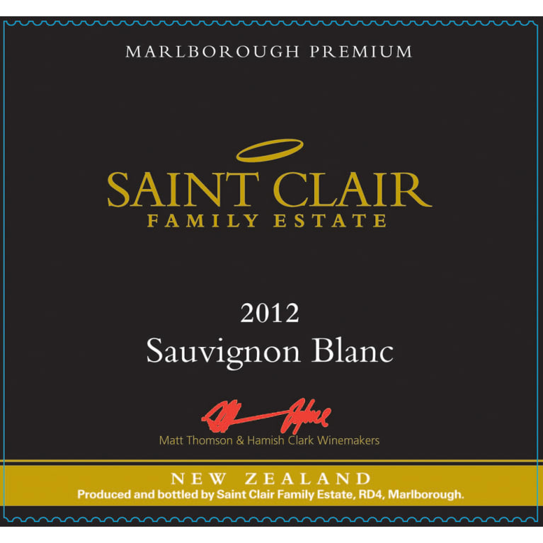 Saint Clair Premium Sauvignon Blanc 2012