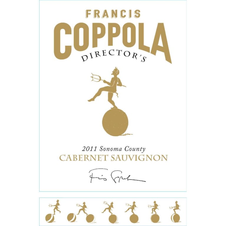 Flat front label of wine