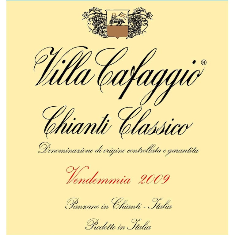 Flat front label of wine