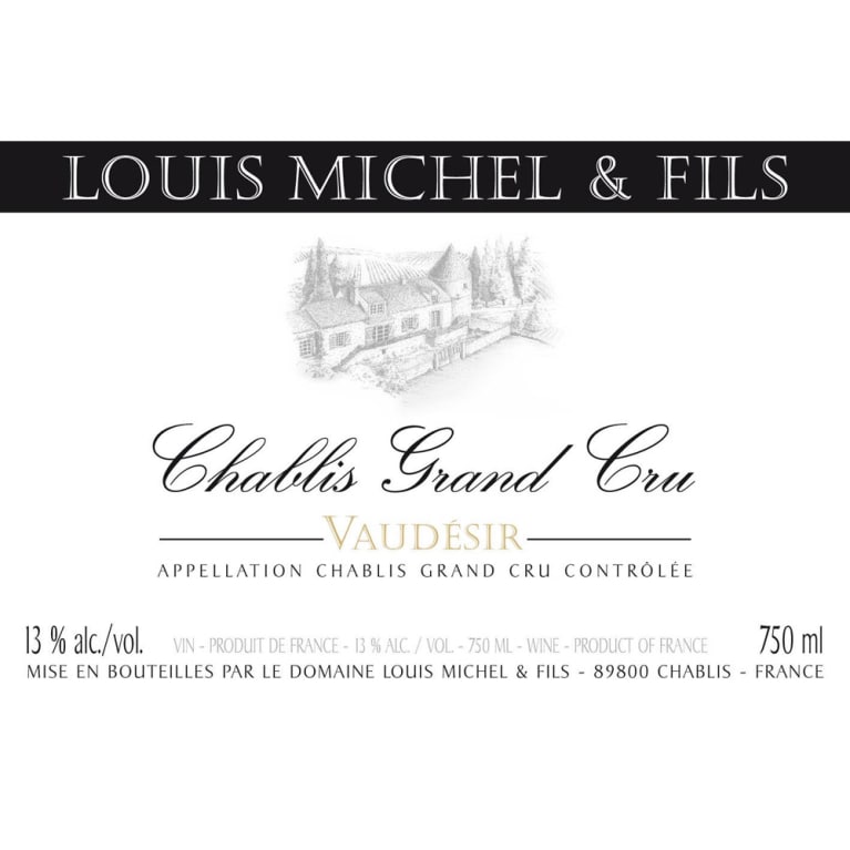 Flat front label of wine