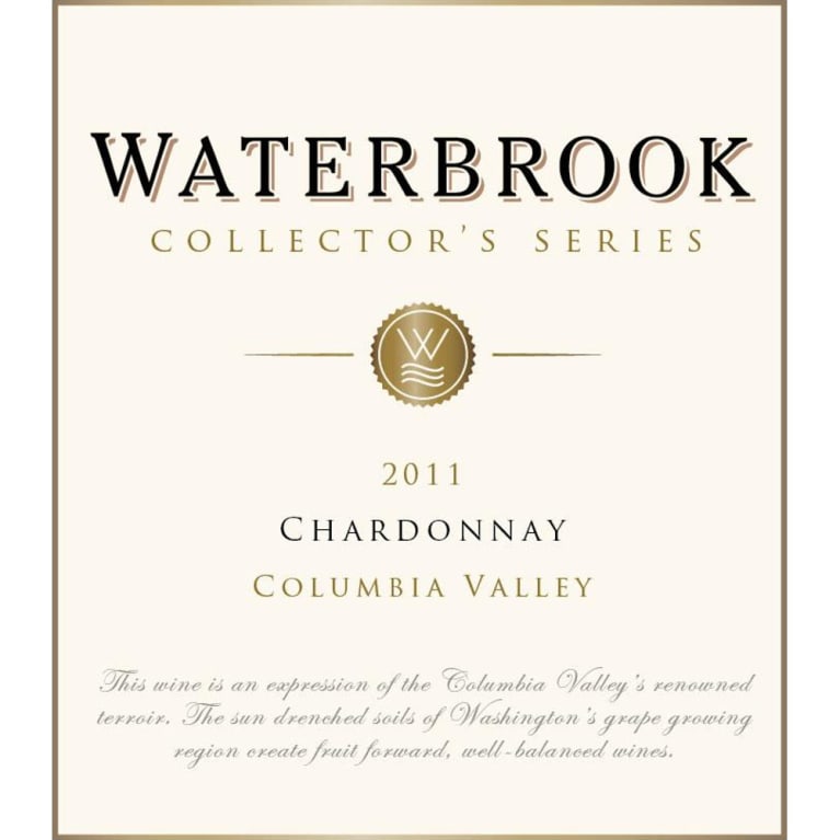 Flat front label of wine