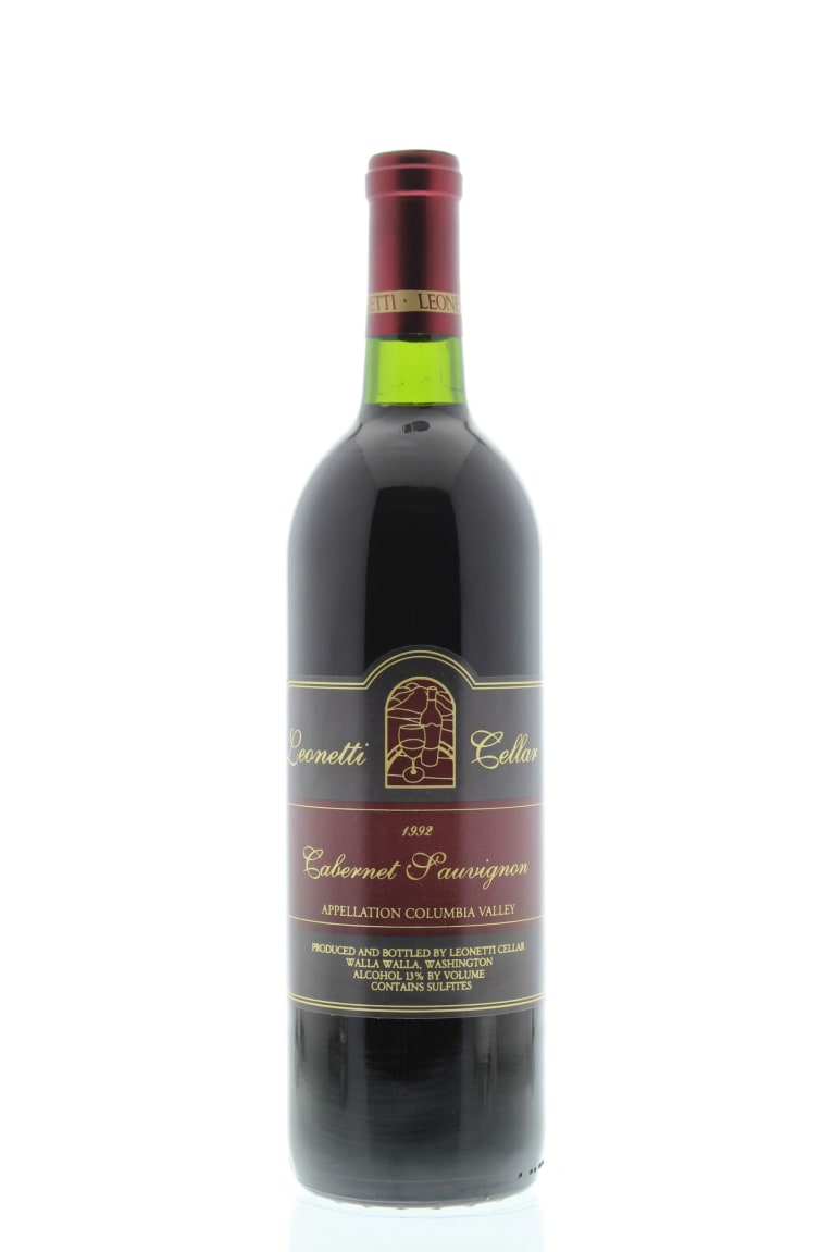 Front shot of wine bottle