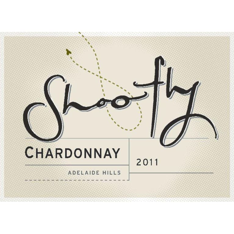 Flat front label of wine