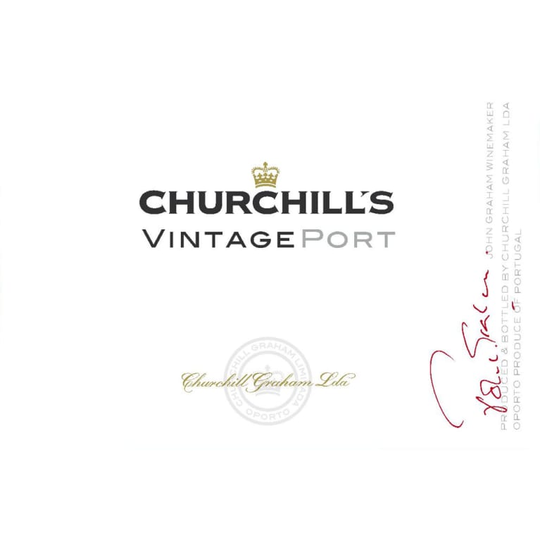 Flat front label of wine