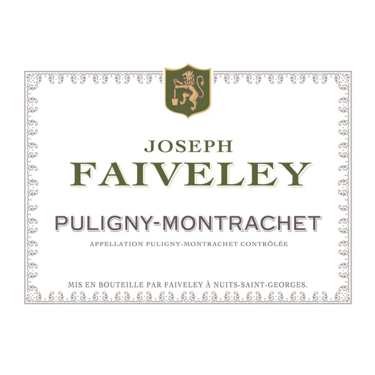 Flat front label of wine