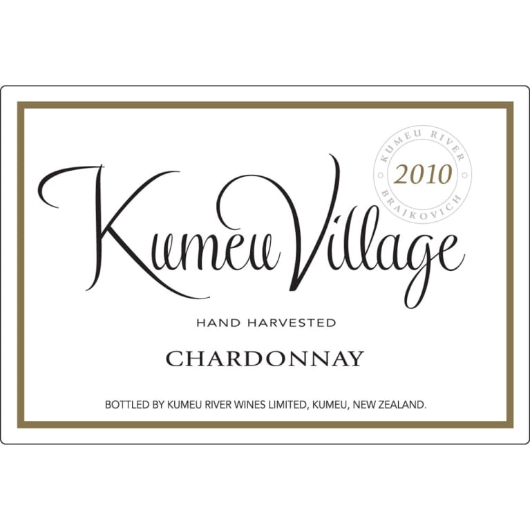 Kumeu River Village Chardonnay 2010 Front Label