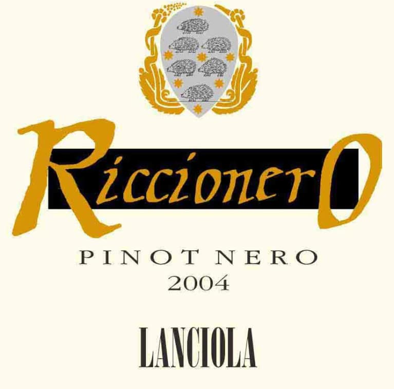 Lanciola Toscana Riccionero Pinot Nero 2004 Front Label
