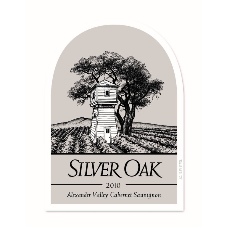 Flat front label of wine