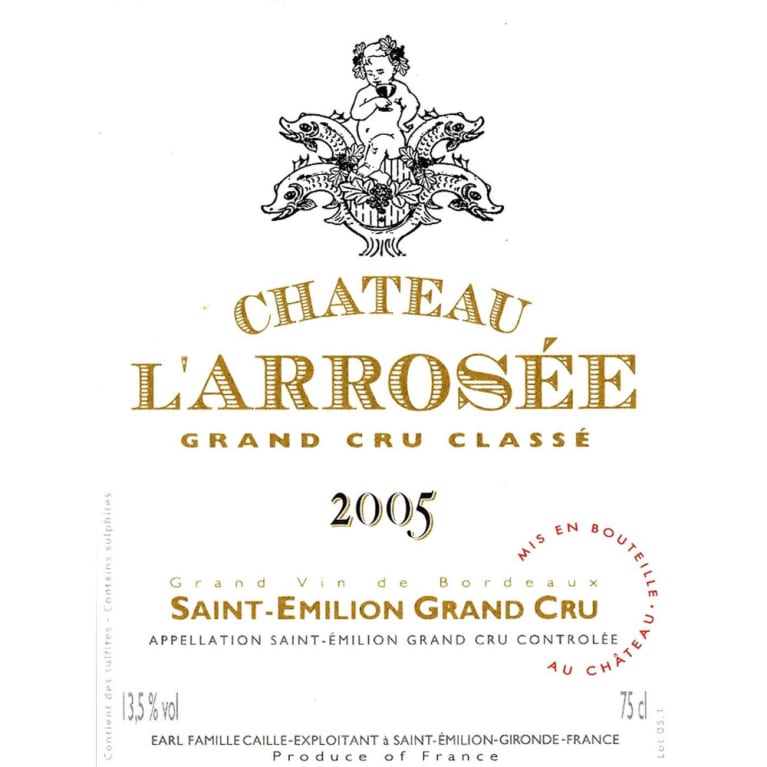 Chateau L'Arrosee 2005 Front Label