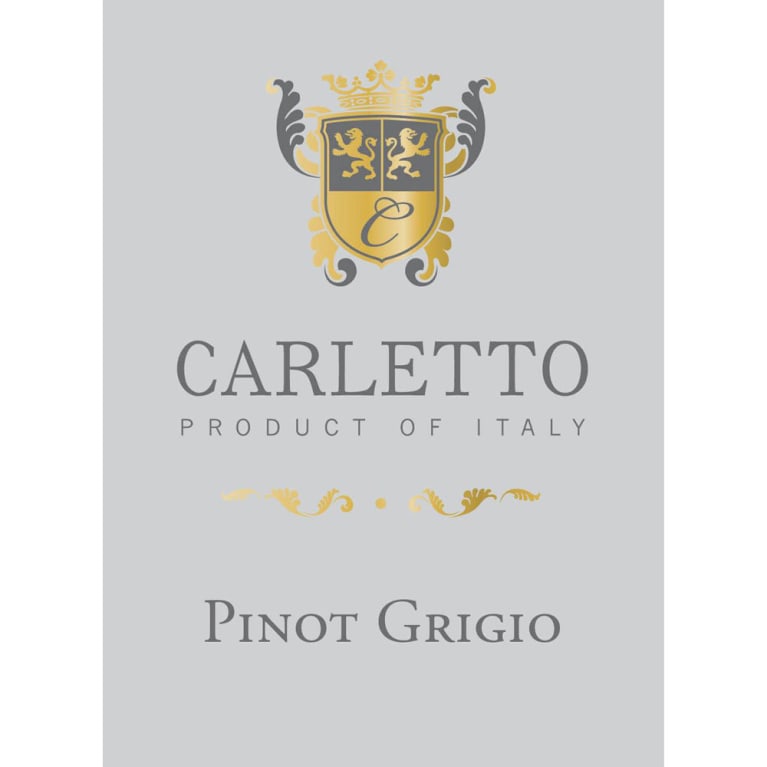 Flat front label of wine