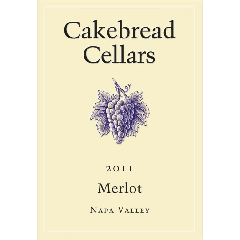 Cakebread Merlot 2011 Front Label