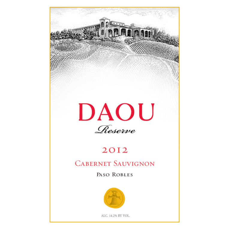 DAOU Vineyards Reserve Cabernet Sauvignon 2012 Front Label