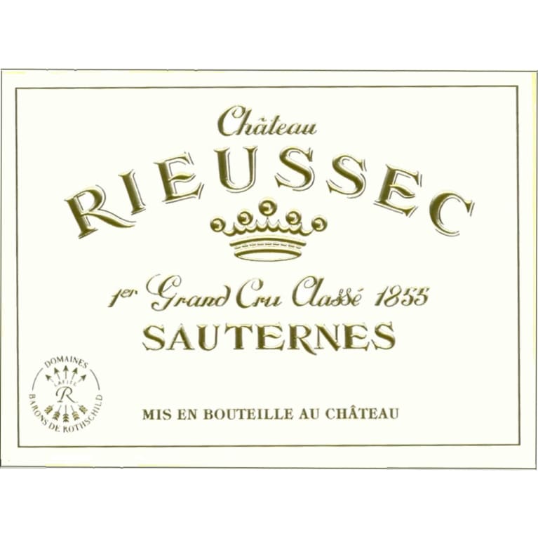 Flat front label of wine