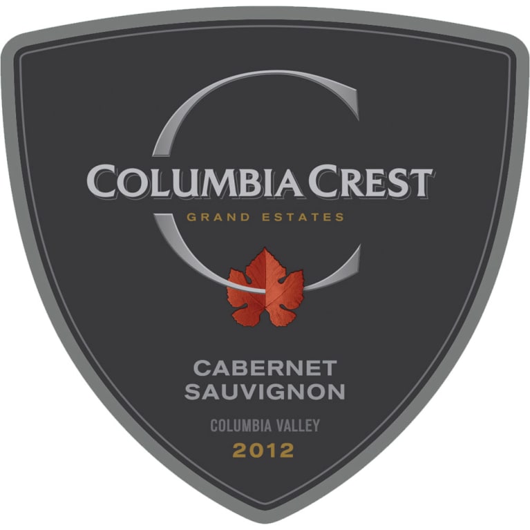 Flat front label of wine