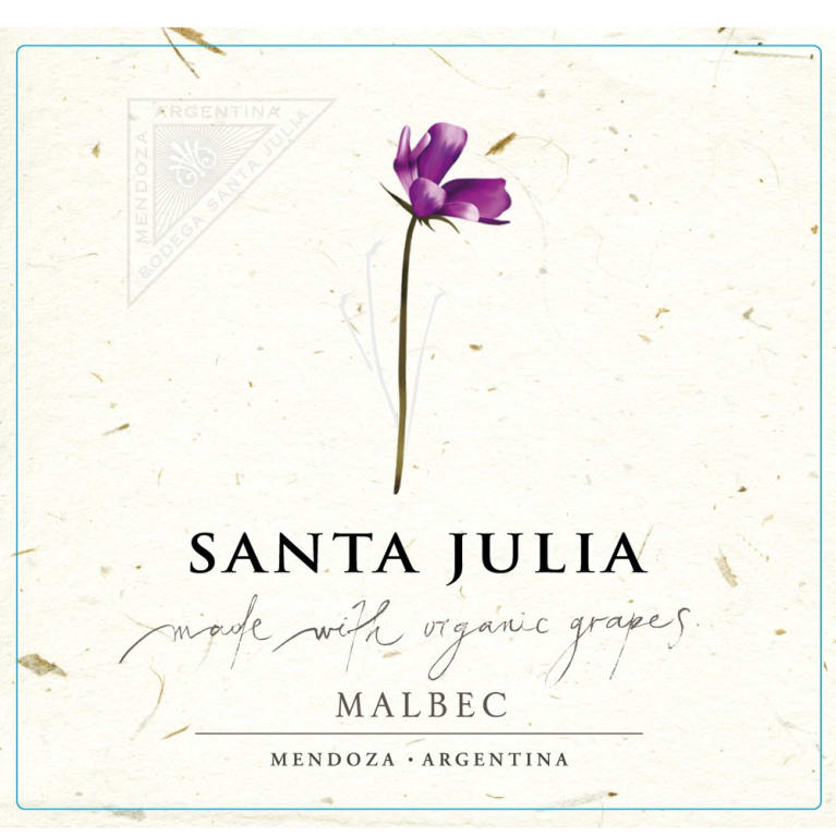Flat front label of wine