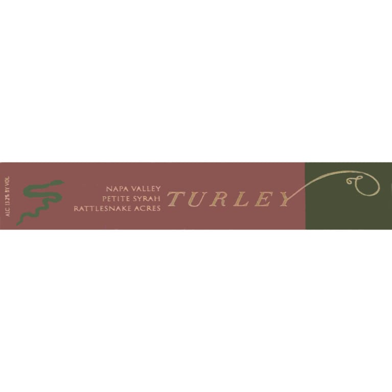 Flat front label of wine