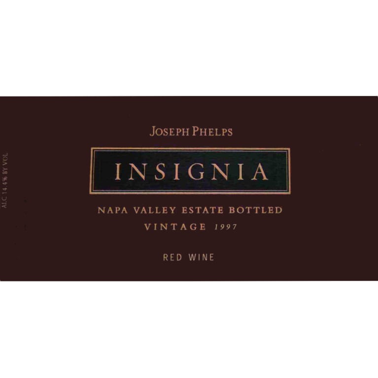 Joseph Phelps Insignia (3 Liter Bottle) 1997 Front Label