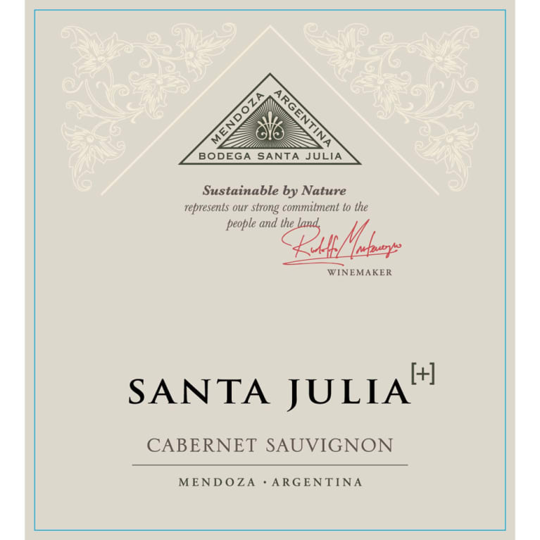 Flat front label of wine