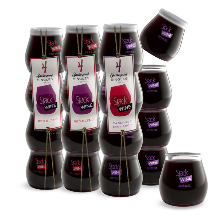 Stack Wine (16/187ML singles) Red Wine Pack Sauvignon & Red