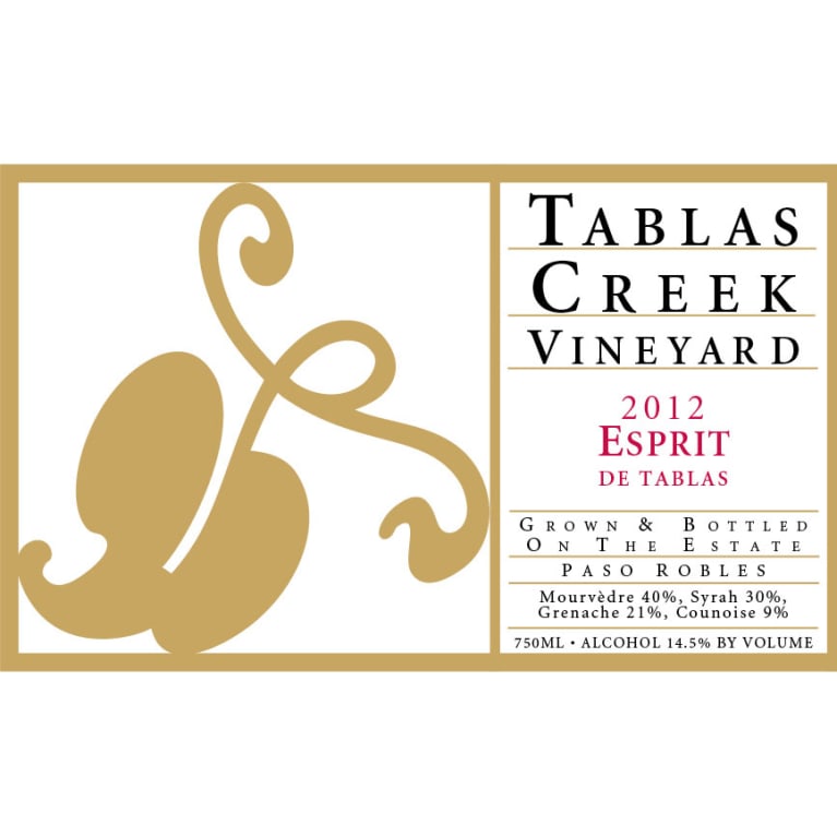 Tablas Creek Esprit de Tablas Rouge (375ML halfbottle) 2012