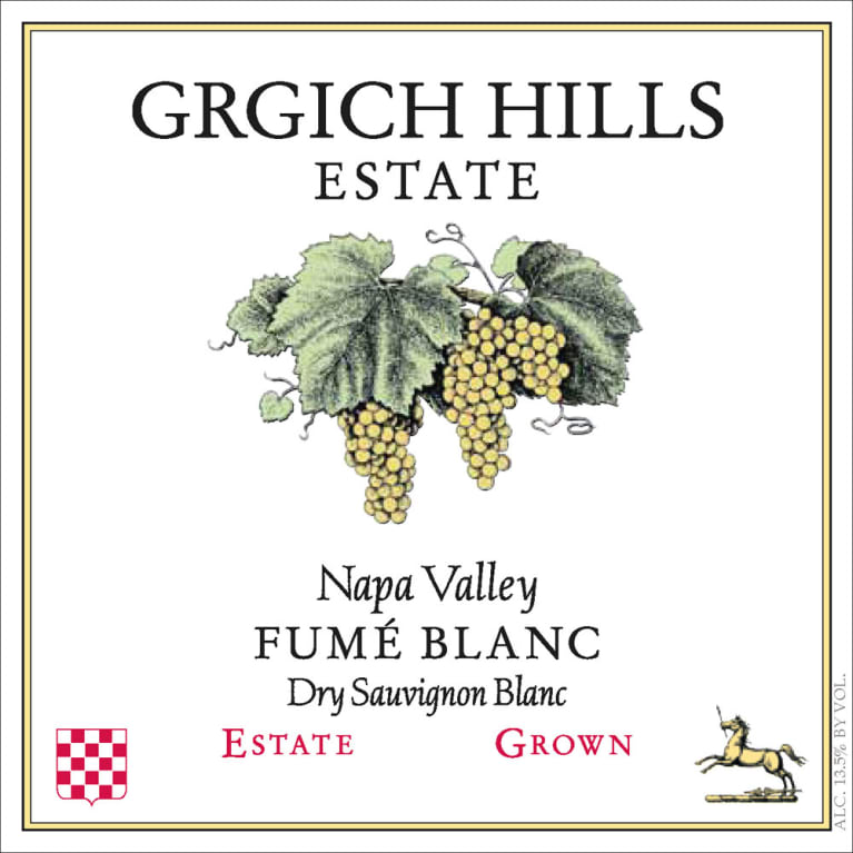 Grgich Hills Estate Fume Blanc 2013 Front Label
