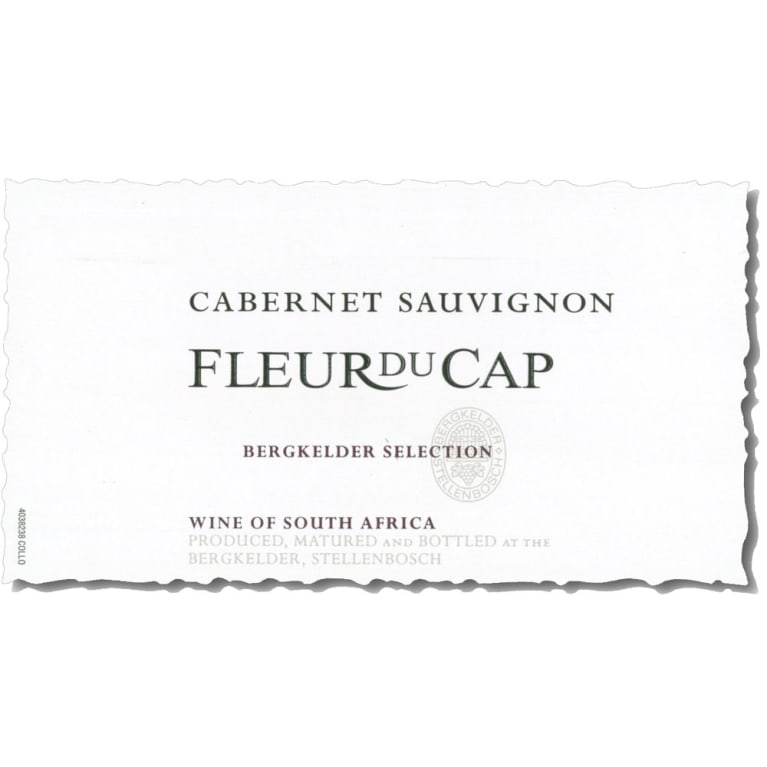 Flat front label of wine