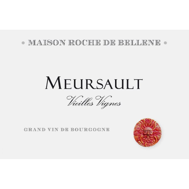 Flat front label of wine