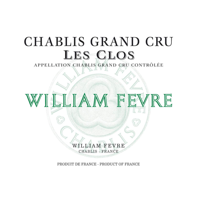 Flat front label of wine