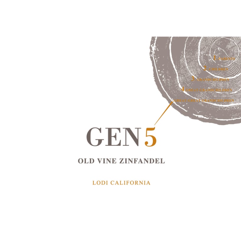 GEN5 Zinfandel 2012 Front Label