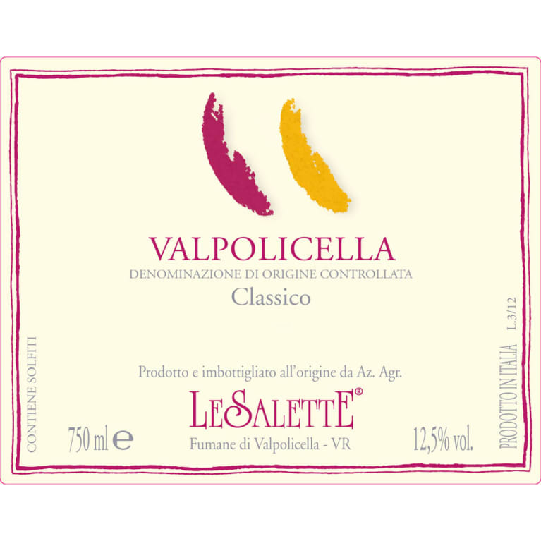 Le Salette Valpolicella Classico 2012