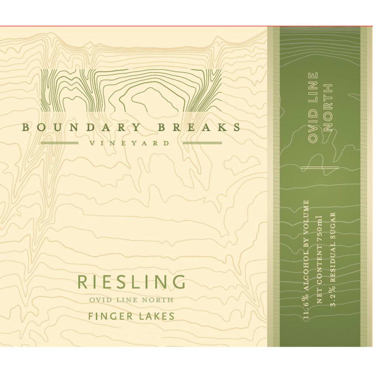 Boundary Breaks Ovid Line North Riesling 2013 Front Label