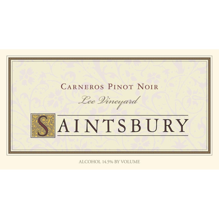 Flat front label of wine