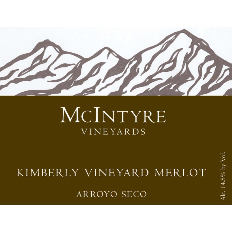 McIntyre Kimberly Vineyards Merlot 2012 Front Label